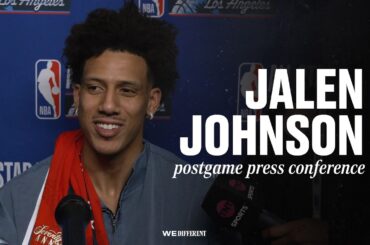 Jalen Johnson NBA All-Star Game Press Conference