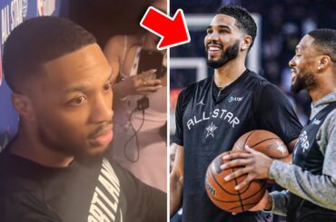 Damian Lillard Talked to Jayson Tatum Throughout Achilles Recovery | NBA All-Star Weekend