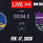 NBA LIVE! Golden State Warriors vs Sacramento Kings | February 17, 2026 Warriors vs Kings | 2K26