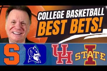 College Basketball Monday BEST Bets! Syracuse vs Duke | Houston vs Iowa State