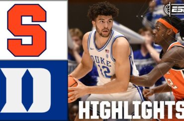 Syracuse Orange vs. Duke Blue Devils | Full Game Highlights | ESPN College Basketball