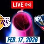 NBA LIVE! Los Angeles Lakers vs New Orleans Pelicans February 17,2026 | 2026 NBA Season Live 2K