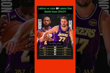 LeBron vs Luka 👀 Lakers Star Battle Goes CRAZY!#nbashorts#nba#basketball #lakers#sports#nbaaustralia