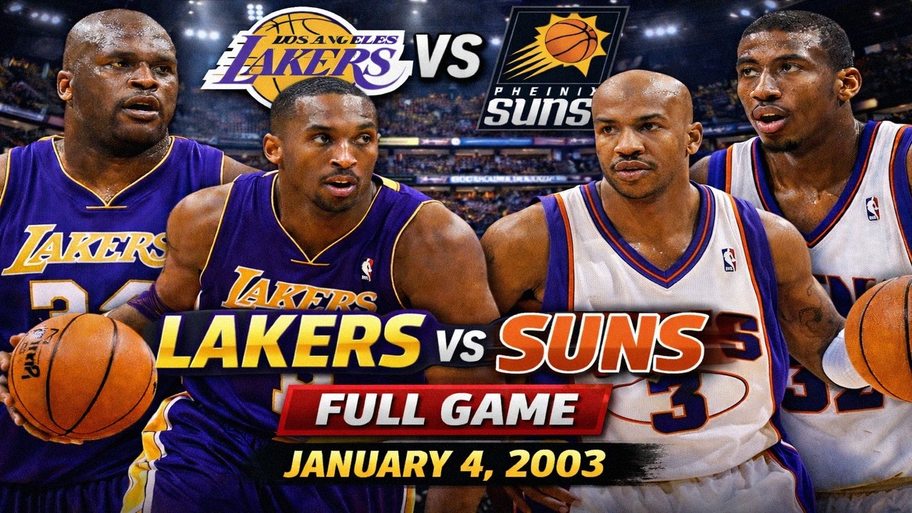 Kobe Bryant & Shaquille O’Neal vs Marbury | Lakers vs Phoenix Suns | January 4, 2003 | Full Game