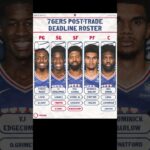 Philadelphia 76ers post trade roster ￼