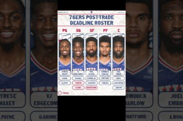 Philadelphia 76ers post trade roster ￼