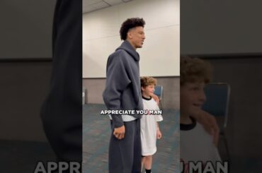 Kid believed in Jalen since birth 😭 #jalenjohnson # #nbaallstars