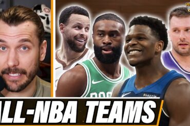 Picking my All-NBA teams so far: Anthony Edwards 1st team, Steph Curry 3rd, where's Luka Doncic?