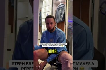 Steph Curry 🟰 popcorn expert 🍿