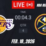 NBA LIVE! Los Angeles Lakers vs Denver Nuggets | Februray 18, 2026 | Lakers vs Nuggets 2K26