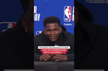 Ant on if he’s given any thought toward being the future face of the league 👀