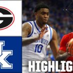 RECORD NIGHT 🔥 Georgia Bulldogs vs. Kentucky Wildcats | Full Game Highlights | ESPN CBB