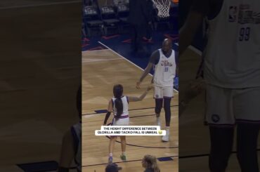 Tacko showing Glo how to throw an alley-oop 👏🚨