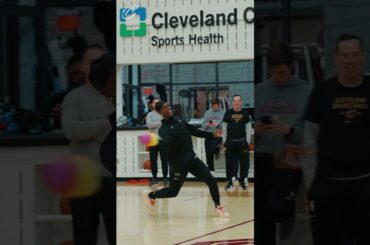 Post-break bonding: dodgeball edition. #LetEmKnow #cavs #nba #sports #basketball #clevelandcavaliers