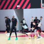 Houston Rockets Scrimmage as they Preoare for the Hornets