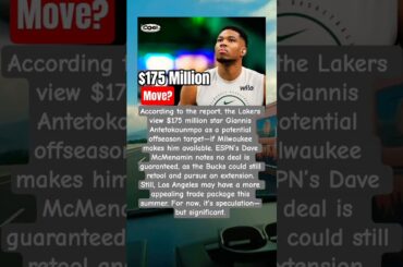 $175 Million Giannis Buzz #giannisantetokounmpo #lakers #nbatraderumors