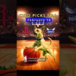 Cujo’s NBA PICKS | Houston Rockets vs Charlotte Hornets 🐕 02-19-2026 #CujoCatches
