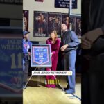 Jalen Williams full of emotions after his high school jersey retirement ceremony 🙌