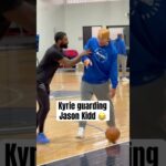 Kyrie & JKidd messing around in practice 🤣 (via RonKnowsSports/X)