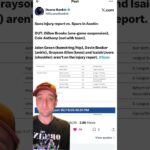 Phoenix Suns Injury Report For 2/19/2026 Suns At Spurs #suns