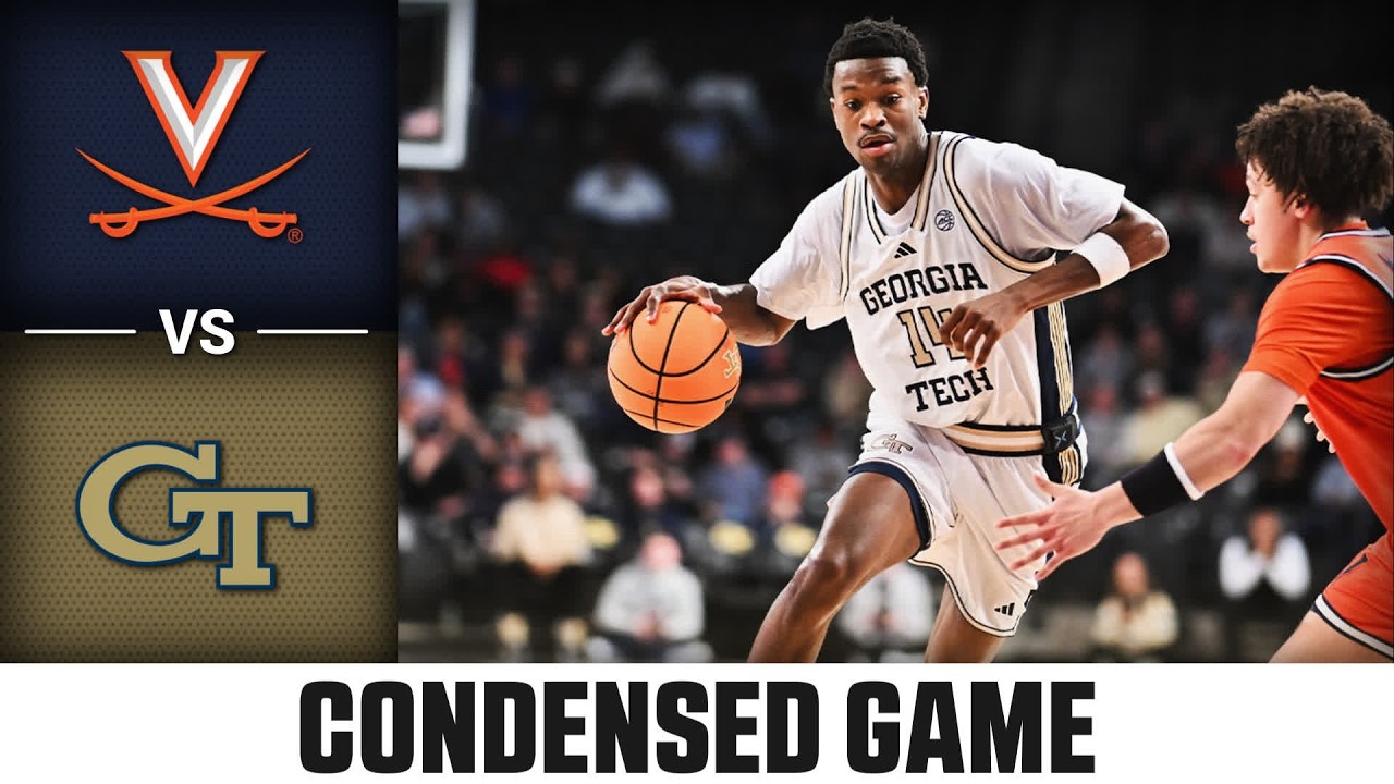 Virginia vs. Georgia Tech Game Condensed Game | 2025-26 ACC Men's Basketball