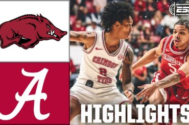 DOUBLE OT THRILLER 🤯 Arkansas Razorbacks vs. Alabama Crimson Tide | Full Game Highlights | ESPN CBB