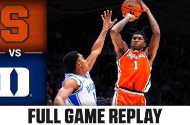 Syracuse vs. Duke Full Game Replay | 2025-26 ACC Men's Basketball