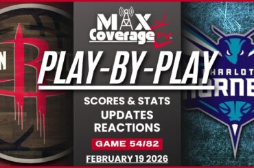 🔴LIVE - Houston Rockets vs Charlotte Hornets - Play-By-Play & Reactions (2/19/26)