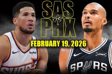 San Antonio Spurs vs Phoenix Suns Full Game Highlights – February 19, 2026 | NBA Season