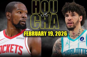 Houston Rockets vs Charlotte Hornets Full Game Highlights – February 19, 2026 | NBA Season