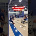 Anthony Edwards giving Gobert a ride 😂 (via ChristopherHine/X)