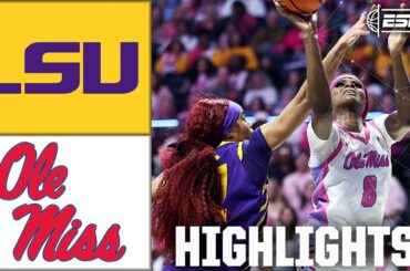 EPIC RALLY 😱 LSU Tigers vs. Ole Miss Rebels | Full Game Highlights | ESPN College Basketball