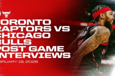 Toronto Raptors Full Media Availability | Post Game at Bulls | February 19, 2026