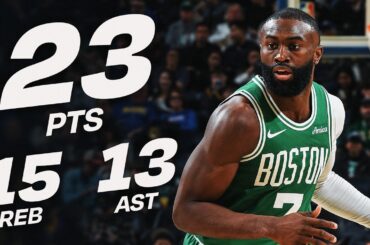Jaylen Brown Does It ALL 💪 23-15-13 Triple-Double vs Warriors | February 19, 2026