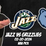 Utah Jazz vs Memphis Grizzlies 2/20/26 NBA Free Picks & Prediction | NBA Betting Tips