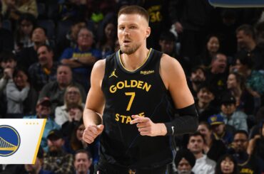 Kristaps Porzingis Makes Warriors Debut vs. Celtics
