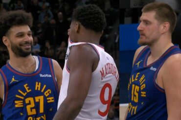 Bennedict Mathurin talks to Jamal Murray before he misses game tying FT - Wild ending