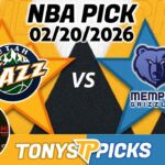 Utah Jazz vs Memphis Grizzlies Pick 2/20/26 NBA Pick Prediction