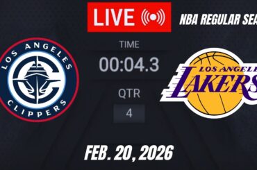 NBA LIVE! Los Angeles Lakers vs Los Angeles Clippers | February 20, 2026 | Lakers vs Clippers 2K26
