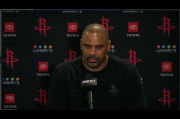 Houston Rockets Post Game: Ime Udoka talks Kevin Durant and win