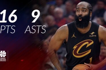 James Harden 16 pts 9 asts vs Nets 25/26 season