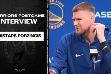 Kristaps Porzingis Didn't Expect Celtics to be THIS GOOD | Warriors Post Game