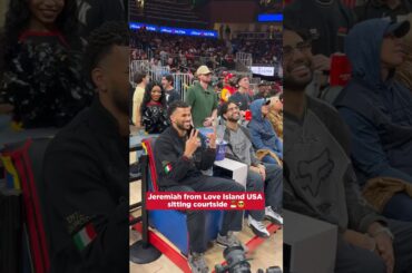 We got a text! Jeremiah is in the building 🏝️ #hawks @LoveIslandUSA #loveisland #nba