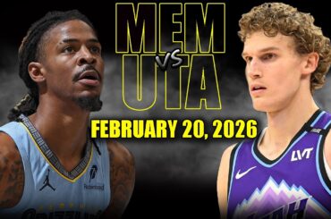 Memphis Grizzlies vs Utah Jazz Full Game Highlights – February 20, 2026 | NBA Season