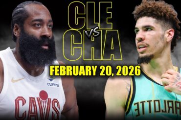 Cleveland Cavaliers vs Charlotte Hornets Full Game Highlights – February 20, 2026 | NBA Season
