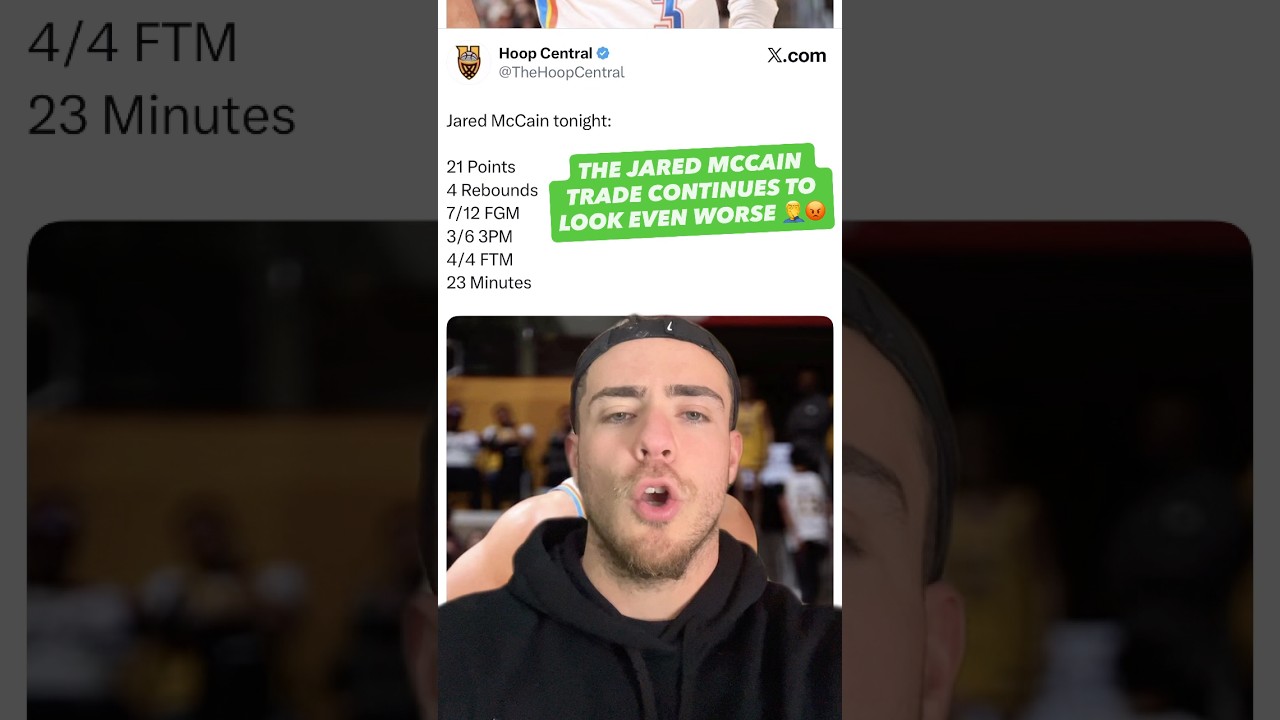 Jared McCain Is COOKING & The Sixers Trade Looks EVEN WORSE… 🤦‍♂️ #76ers #Sixers #NBA