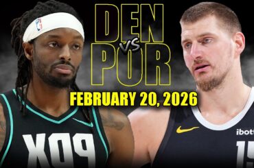 Denver Nuggets vs Portland Trail Blazers Full Game Highlights – February 20, 2026 | NBA Season