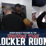THJ Gets The Game Ball! | Inside The Denver Nuggets Locker Room After Win vs. POR