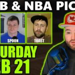 College Basketball & NBA Picks with Kyle Kirms | Saturday February 21st