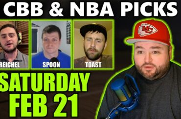 College Basketball & NBA Picks with Kyle Kirms | Saturday February 21st